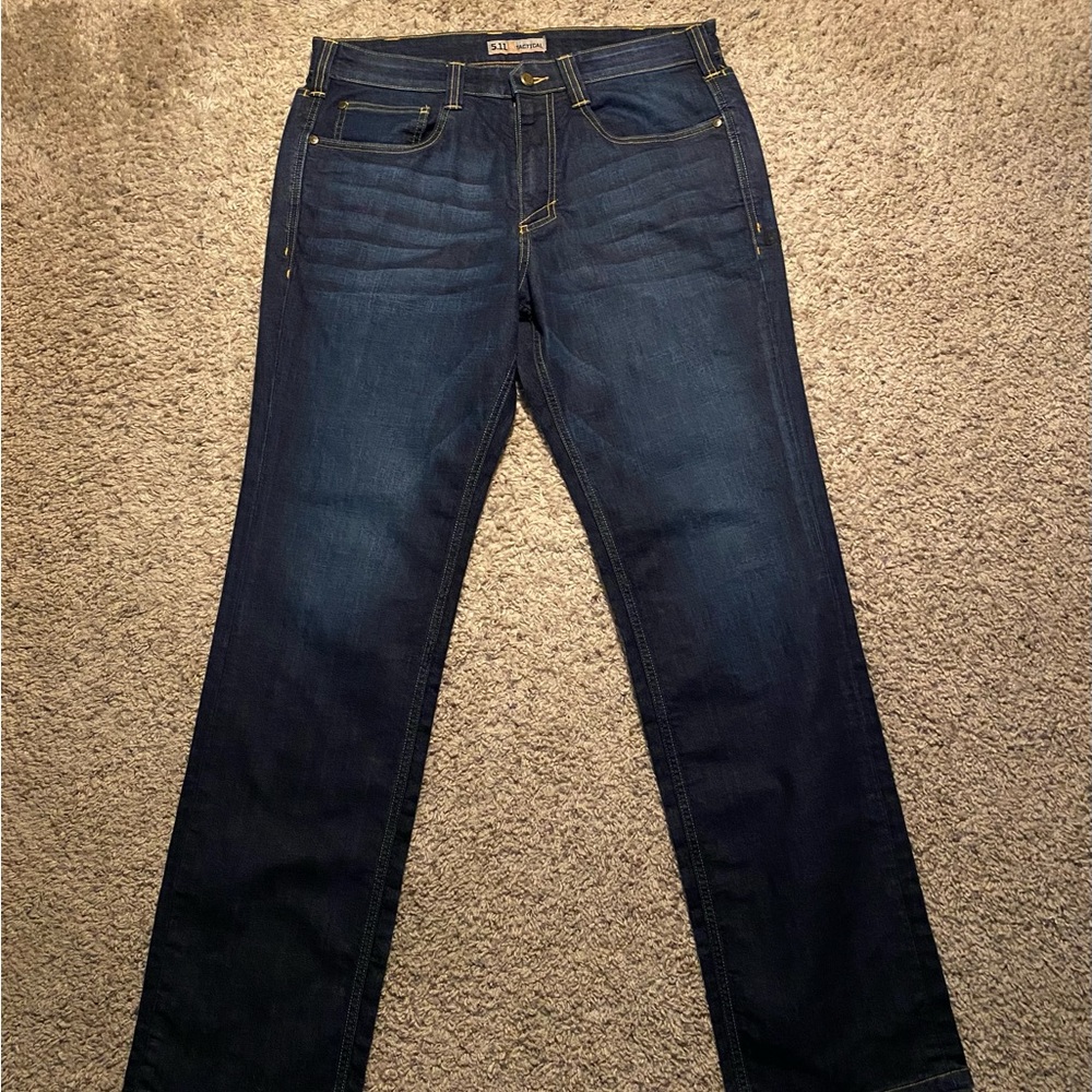 5.11 Tactical Jeans Mens Size 33x34 Flex Slim Dark Navy Blue Jeans